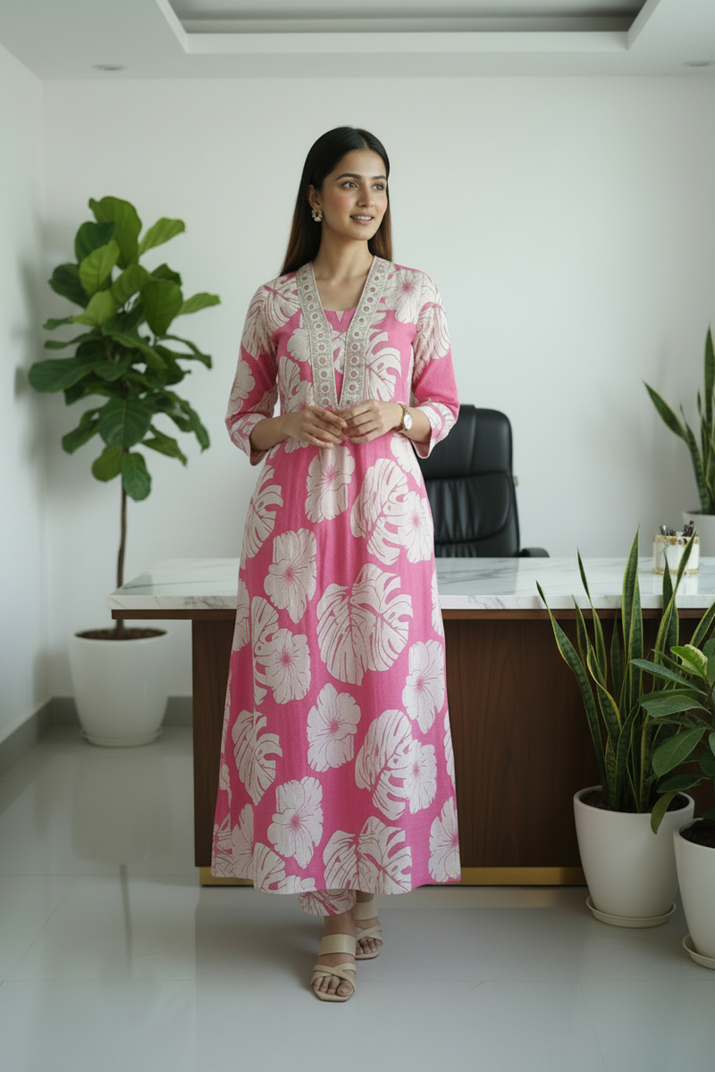 Printed kurtI sets
